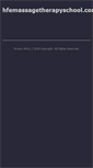 Mobile Screenshot of hfemassagetherapyschool.com