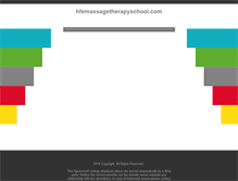 Tablet Screenshot of hfemassagetherapyschool.com